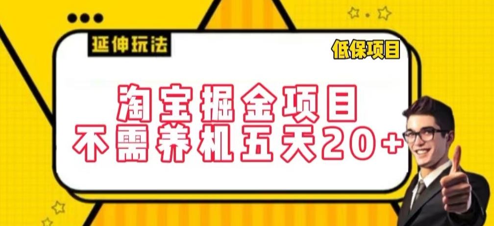 淘宝掘金项目，不需养机，五天20+，每天只需要花三四个小时【揭秘】-智创网