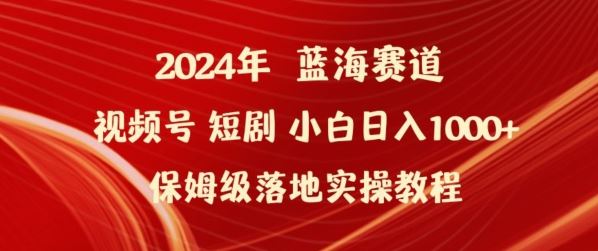 2024年视频号短剧新玩法小白日入1000+保姆级落地实操教程【揭秘】-智创网