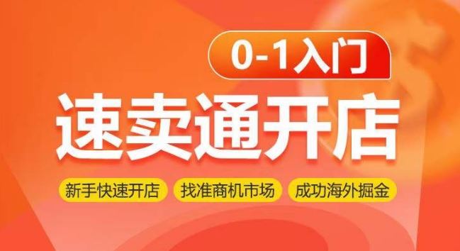 速卖通开店0-1入门，新手快速开店 找准商机市场 成功海外掘金-智创网
