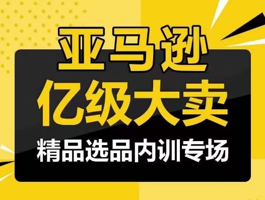 亚马逊亿级大卖-精品选品内训专场，亿级卖家分享选品成功之道-智创网
