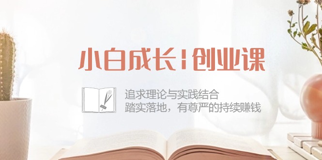 小白成长创业课：追求理论与实践结合，踏实落地，有尊严的持续赚钱（42节）-智创网