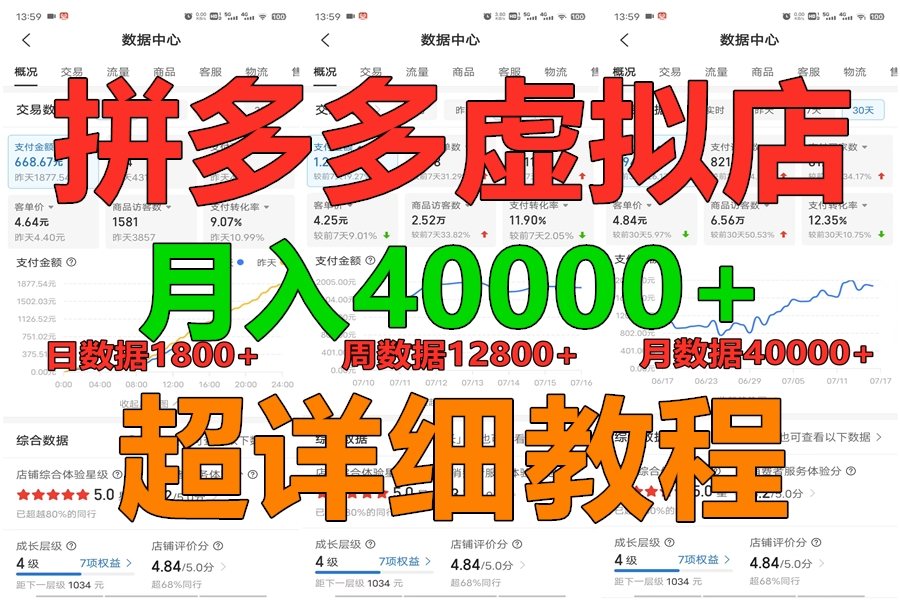 拼多多虚拟电商训练营月入40000+，全网最详细，你做你也行，暴利稳定长久-智创网