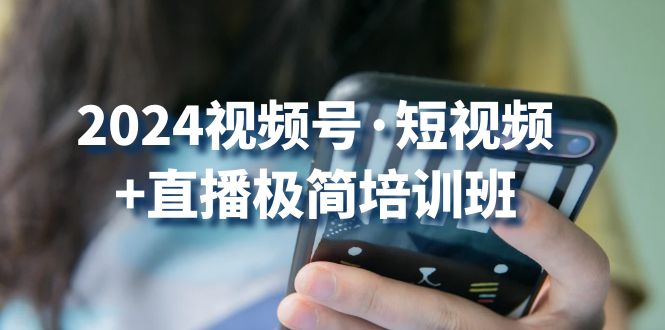 2024视频号短视频+直播极简培训班：抓住视频号风口，流量红利-智创网