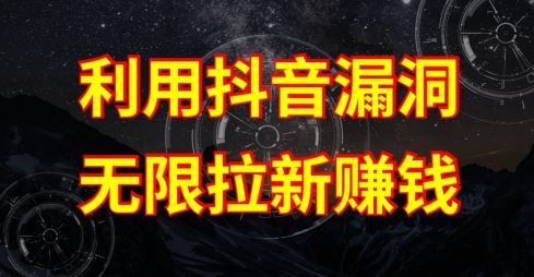 利用抖音链接漏洞，无限拉新赚钱【漏洞原理+操作流程】【揭秘】-智创网