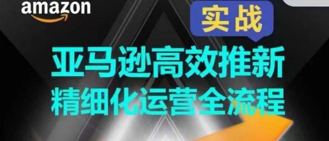 亚马逊高效推新精细化运营全流程，全方位、快速拉升产品排名和销量!-智创网