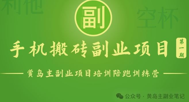 手机搬砖小副业项目训练营1.0，实测1小时收益50+，一部手机轻松日入100+-智创网