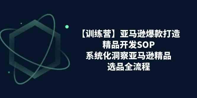 亚马逊爆款打造之精品开发SOP【训练营】，系统化洞察亚马逊精品选品全流程-智创网