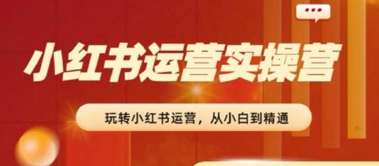 2024小红书运营实操营，​从入门到精通，完成从0~1~100-智创网