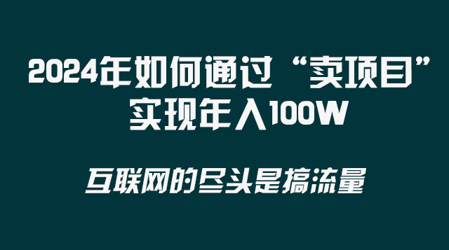 （8382期） 2024年如何通过“卖项目”实现年入100W-智创网