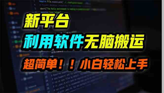 （9745期）新平台用软件无脑搬运，月赚10000+，小白也能轻松上手-智创网
