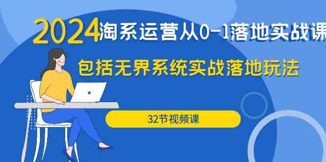 （9919期）2024·淘系运营从0-1落地实战课：包括无界系统实战落地玩法（32节）-智创网