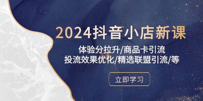 （10206期）2024抖音小店新课，体验分拉升/商品卡引流/投流效果优化/精选联盟引流/等-智创网