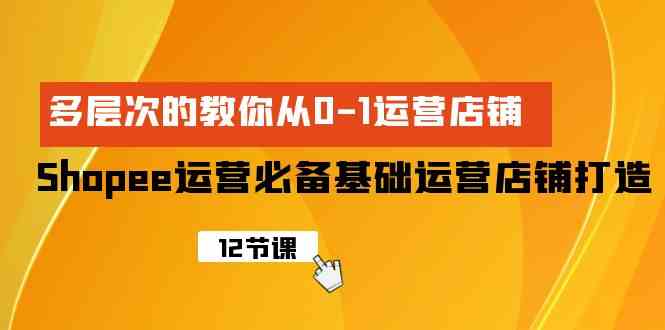 （9993期）Shopee-运营必备基础运营店铺打造，多层次的教你从0-1运营店铺-智创网