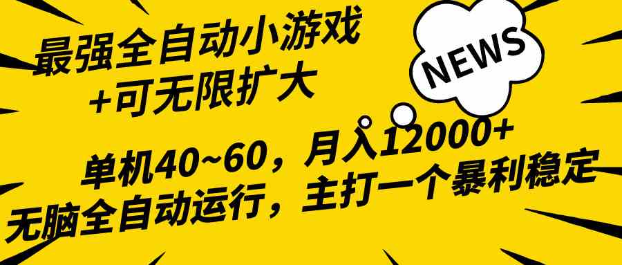 （10046期）2024最新全网独家小游戏全自动，单机40~60,稳定躺赚，小白都能月入过万-智创网