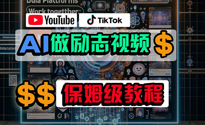 （10520期）利用AI制作励志视频，在YouTube和TikTok赚钱，小白可做（附工具）-智创网