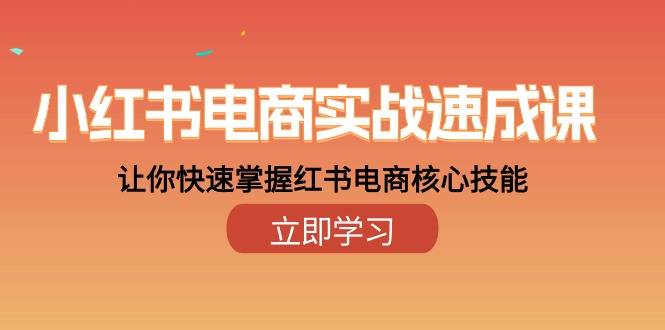 （10384期）小红书电商实战速成课，让你快速掌握红书电商核心技能（28课）-智创网