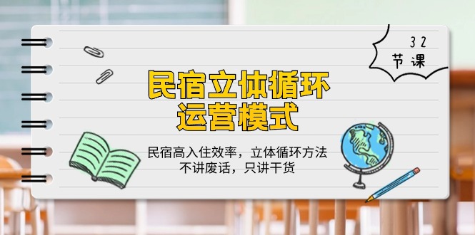 （10284期）民宿 立体循环运营模式：民宿高入住效率，立体循环方法，只讲干货（32节）-智创网
