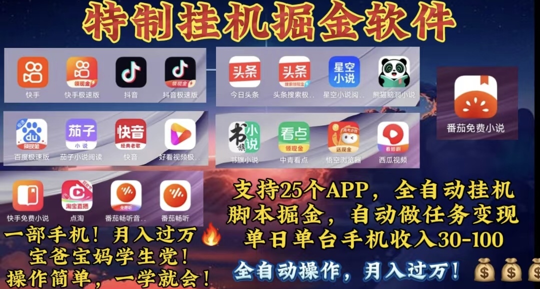 （10703期）月入过万 24小时全自动无脑挂机，操作简单！-智创网