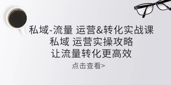 （10739期）私域-流量 运营&转化实操课：私域 运营实操攻略 让流量转化更高效-智创网