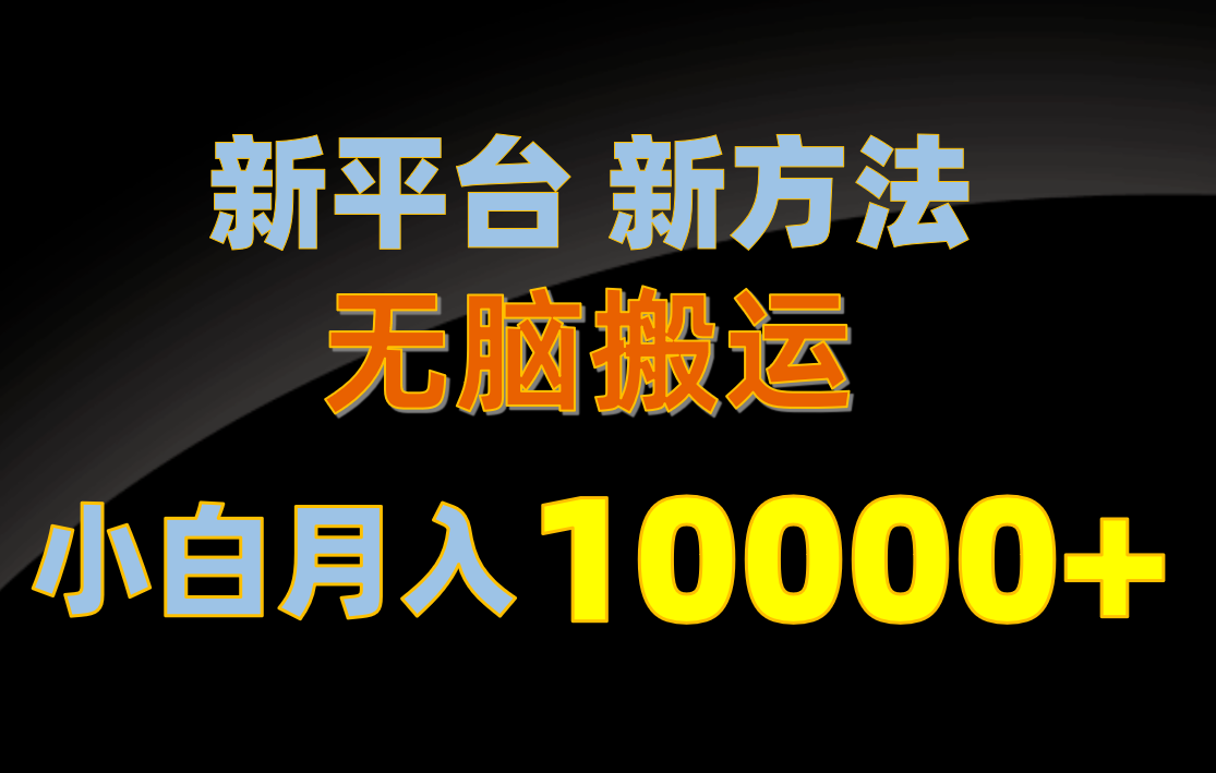 （10605期）新平台新方法，无脑搬运，月赚10000+，小白轻松上手不动脑-智创网