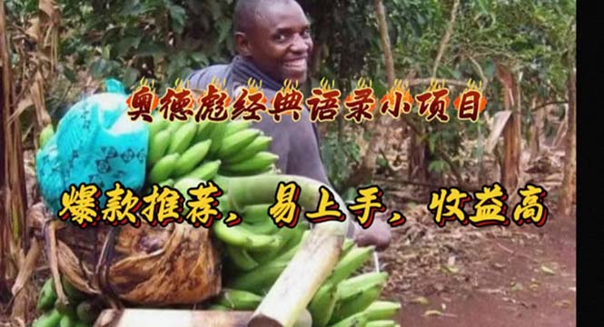 （11030期）奥德彪经典语录小项目，爆款推荐，易上手，收益高-智创网