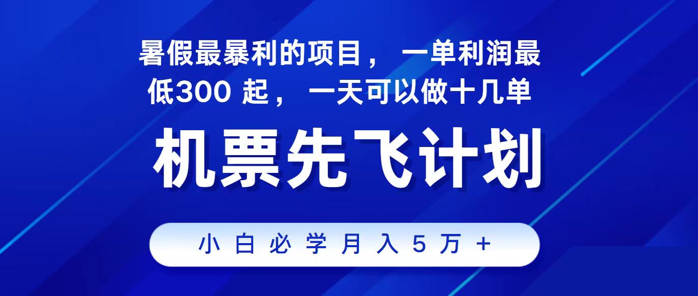 （11204期）2024最新项目，冷门暴利，整个暑假都是高爆发期，一单利润300+，二十…-智创网