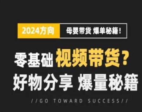 短视频母婴赛道实操流量训练营，零基础视频带货，好物分享，爆量秘籍-智创网
