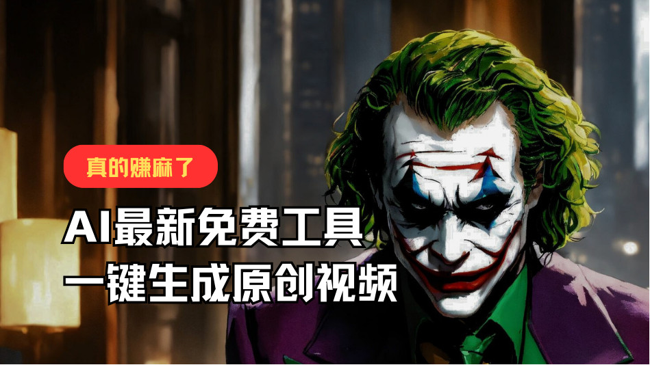 最新免费AI工具，一键生成原创视频，佛系搬运，轻松月入10000+！-智创网