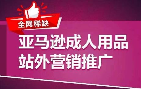 全网稀缺！亚马逊成人用品站外营销推广，​教你引爆站外流量，开启爆单模式-智创网