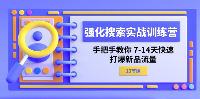（11557期）强化 搜索实战训练营，手把手教你 7-14天快速-打爆新品流量（13节课）-智创网
