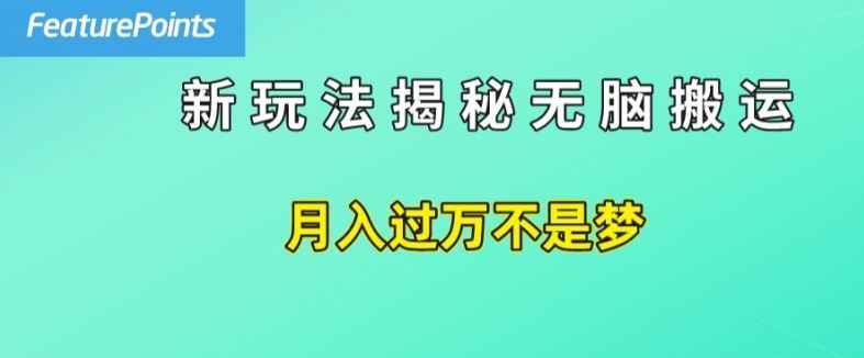简单操作，每天50美元收入，搬运就是赚钱的秘诀【揭秘】-智创网