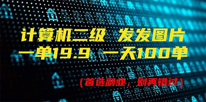 （11715期）计算机二级，一单19.9 一天能出100单，每天只需发发图片（附518G资料）-智创网