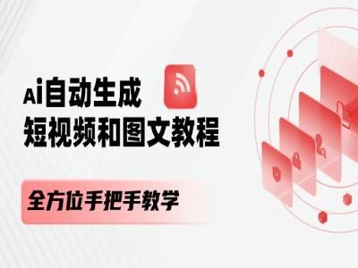 AI自动生成短视频和图文课程，全方位手把手教学-智创网