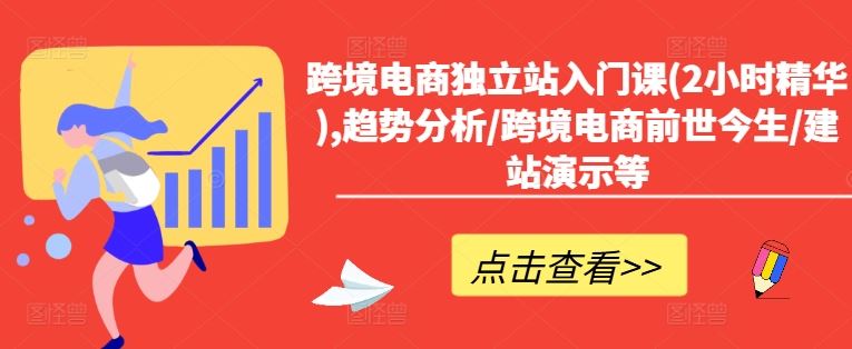 跨境电商独立站入门课(2小时精华),趋势分析/跨境电商前世今生/建站演示等-智创网