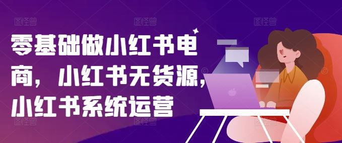 零基础做小红书电商，小红书无货源，小红书系统运营-智创网