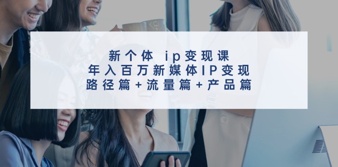 （11971期）新个体 ip变现课，年入百万新媒体IP变现，路径篇+流量篇+产品篇-智创网
