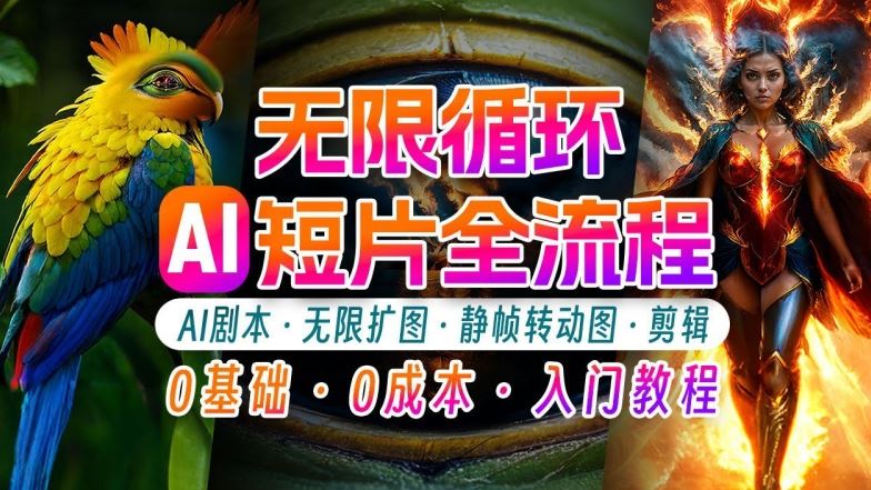AI剪辑无限循环画面：新手轻松月入上万的秘技【揭秘】-智创网