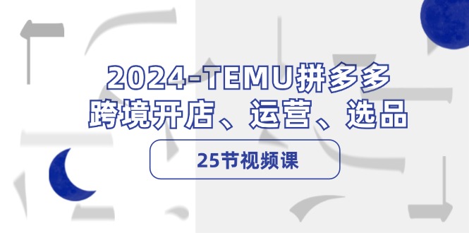 （12106期）2024-TEMU拼多多·跨境开店、运营、选品（25节视频课）-智创网