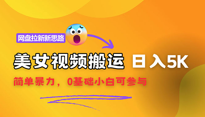 （12177期）【新思路】视频搬运+网盘拉新，靠搬运每日5000+简单暴力，0基础小白可参与-智创网