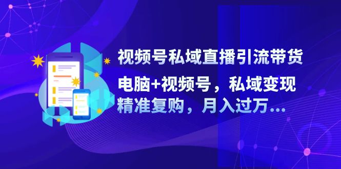 （12249期）视频号私域直播引流带货：电脑+视频号，私域变现，精准复购，月入过万…-智创网