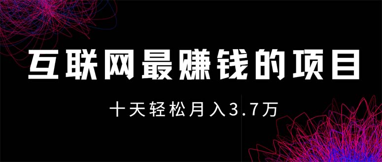 （12396期）互联网最赚钱的项目没有之一，轻松月入7万+，团队最新项目-智创网
