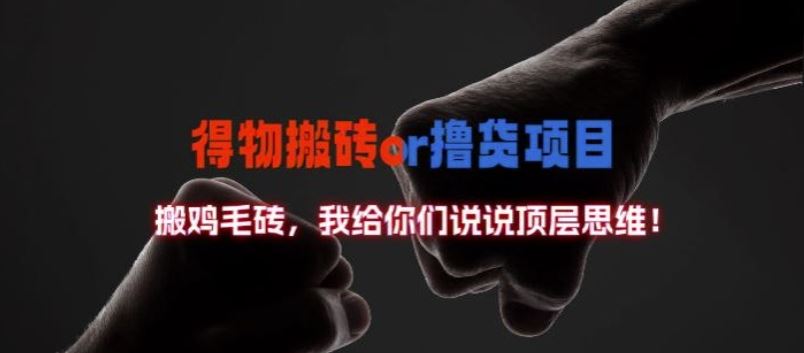 得物搬砖撸货项目?掰下数据，我给你们说说顶层思维【揭秘】-智创网