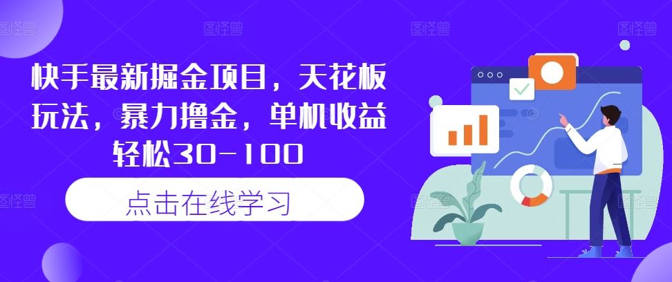 快手最新掘金项目，天花板玩法，暴力撸金，单机收益轻松30-100-智创网