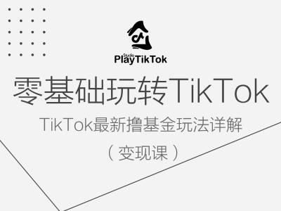 零基础玩转TiKToK变现课，TikTok最新撸基金玩法详解-智创网