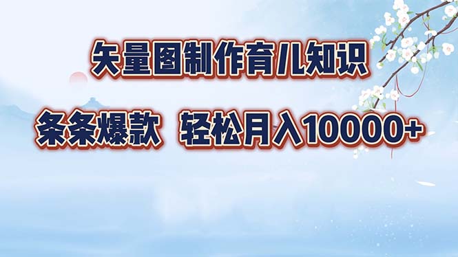 （12902期）矢量图制作育儿知识，条条爆款，月入10000+-智创网