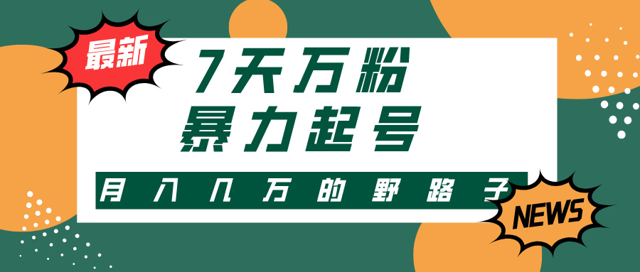 （13047期）3-7天万粉，快手暴力起号，多种变现方式，新手小白秒上手，单月变现几…-智创网