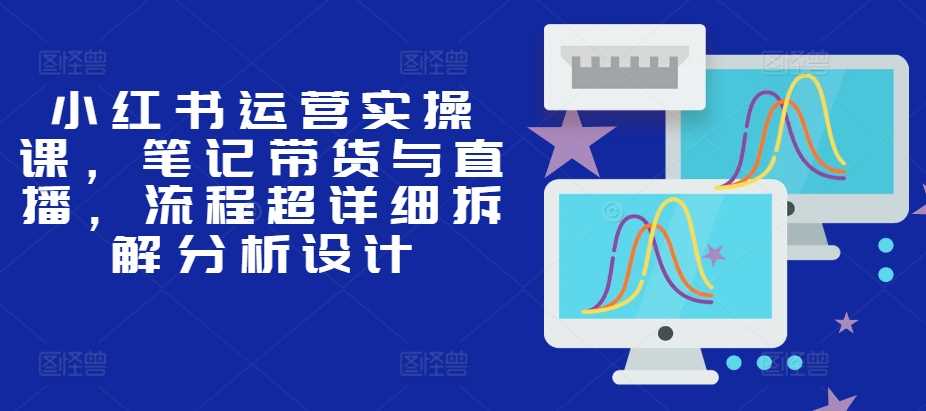 小红书运营实操课，笔记带货与直播，流程超详细拆解分析设计-智创网