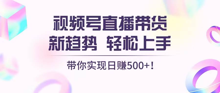 （13370期）视频号直播带货新趋势，轻松上手，带你实现日赚500+-智创网