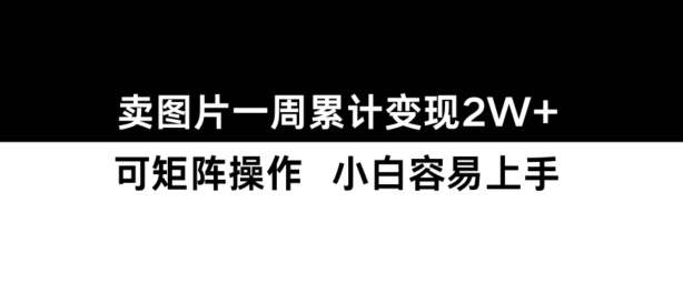 小红书【卖图片】一周累计变现2W+小白易上手-智创网