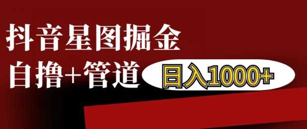 抖音星图掘金自撸，可以管道也可以自营，日入1k【揭秘】-智创网